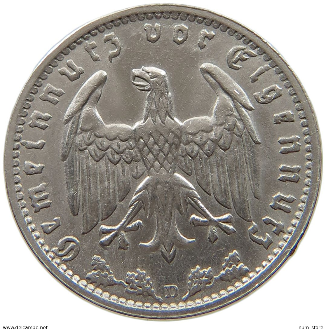 DRITTES REICH MARK 1934 D J.354 #a043 0425 - 1 Reichsmark