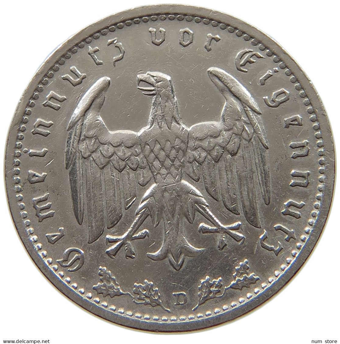 DRITTES REICH MARK 1934 D J.354 #a015 0853 - 1 Reichsmark