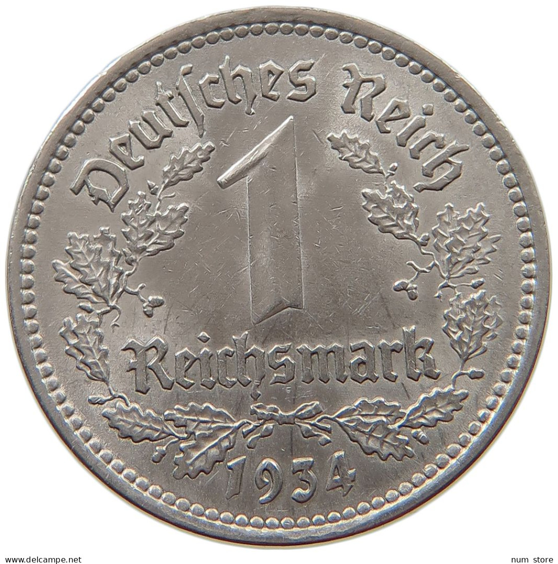 DRITTES REICH MARK 1934 A J.354 #a017 0067 - 1 Reichsmark