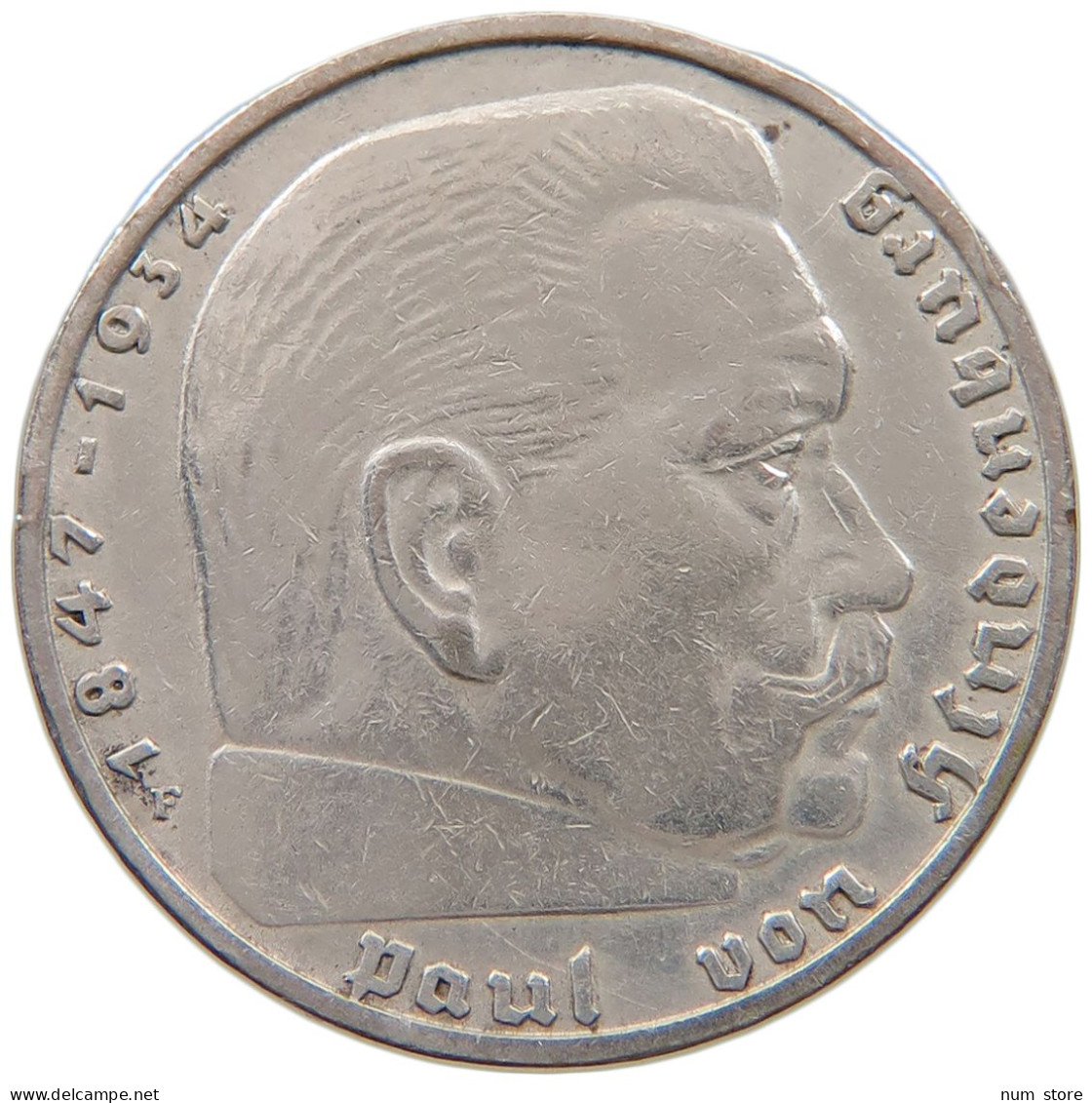DRITTES REICH 2 MARK 1937 F  #a048 0495 - 2 Reichsmark