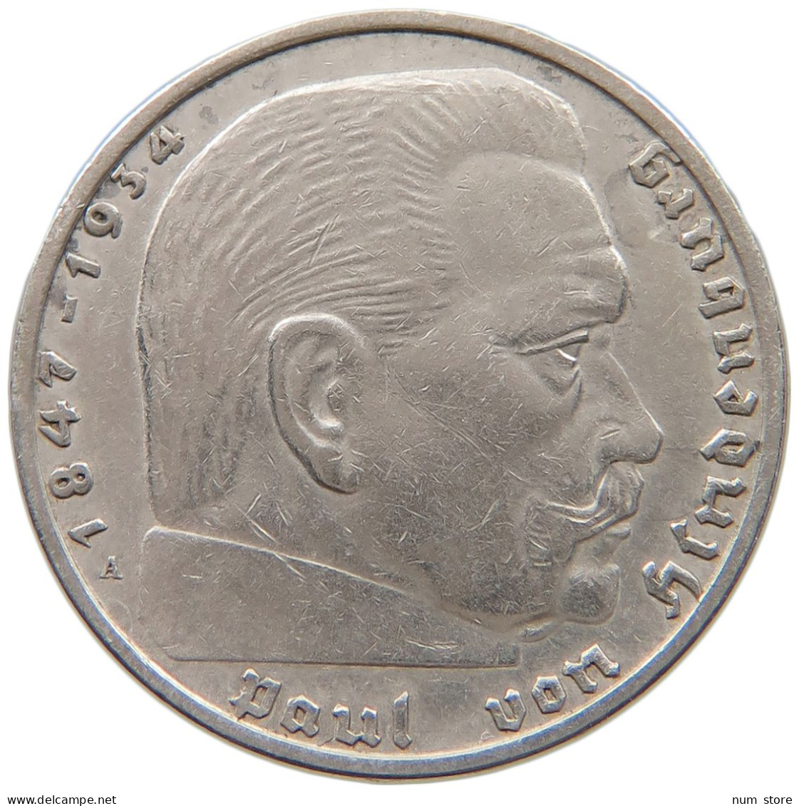 DRITTES REICH 2 MARK 1937 A  #a049 0153 - 2 Reichsmark