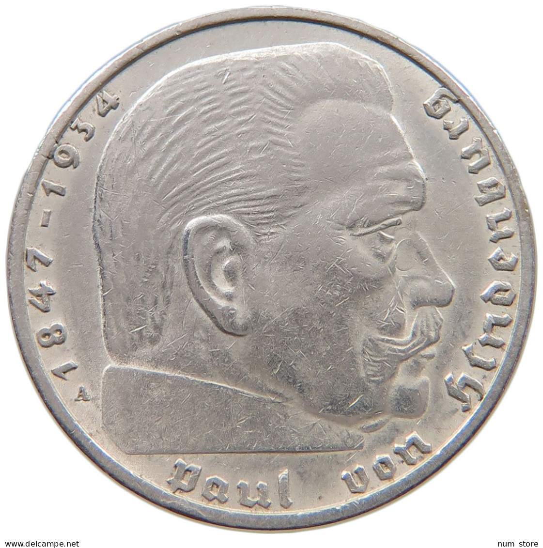 DRITTES REICH 2 MARK 1937 A  #a049 0179 - 2 Reichsmark