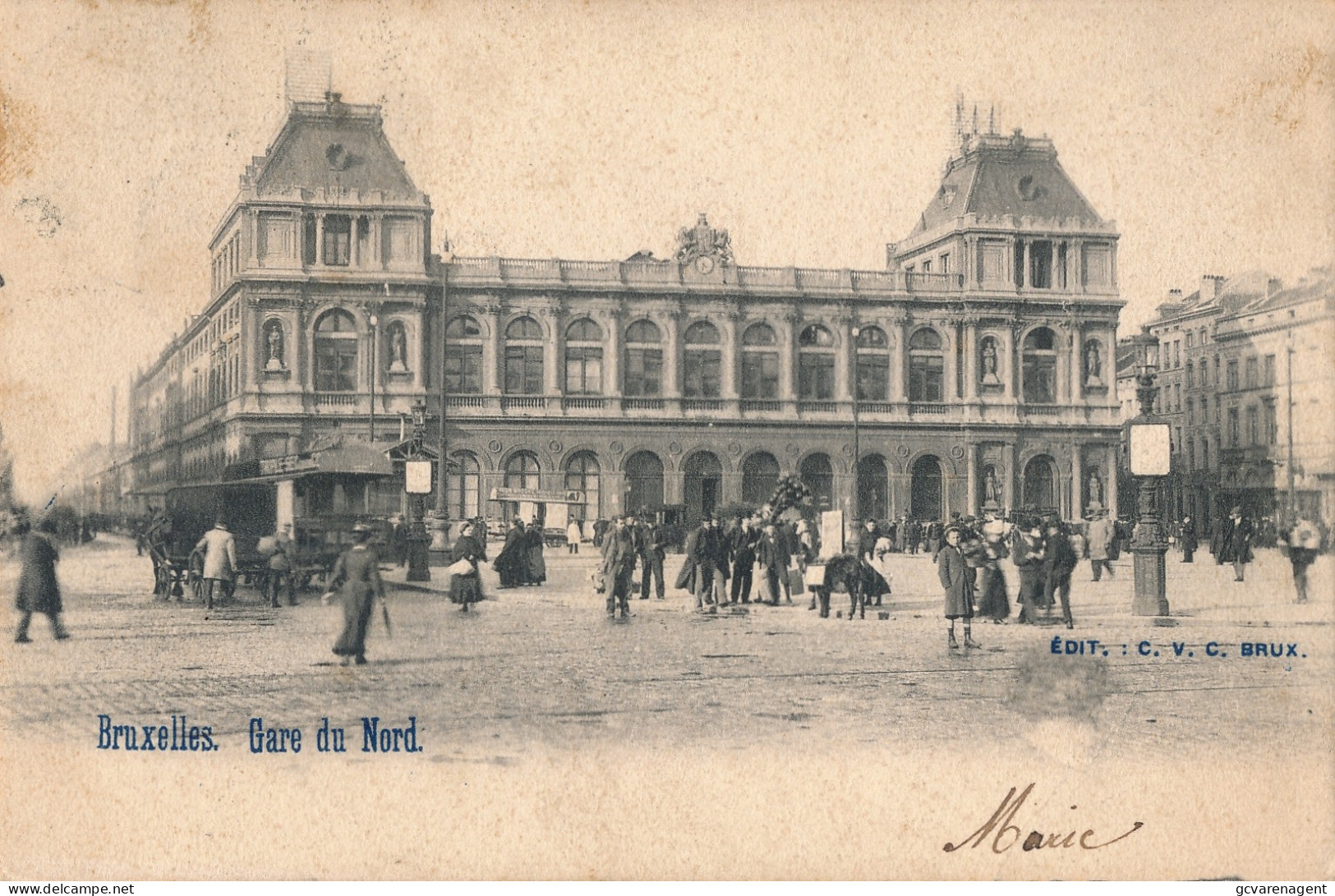 BRUXELLES  GARE DU NORD   PAARDETRAM      ZIE  SCANS - Schienenverkehr - Bahnhöfe