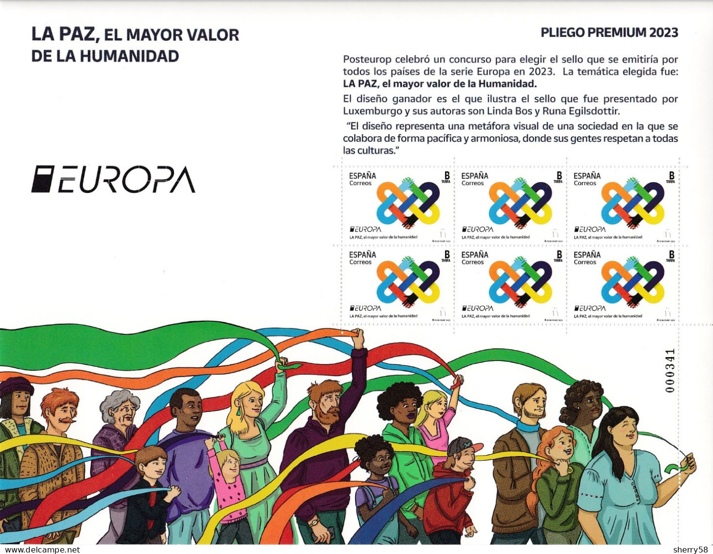 2023-ED. 5659 En PLIEGO PREMIUM- Europa. La Paz Como Mayor Valor De La Humanidad- NUEVO - Feuilles Complètes