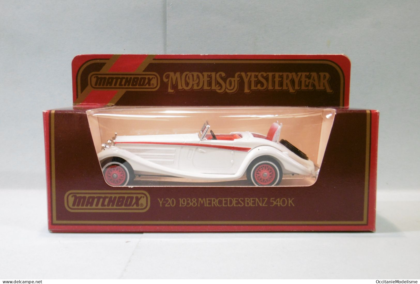 Matchbox - MERCEDES-BENZ 540K 1938 Blanc Réf. Y-20 BO 1/43 - Matchbox