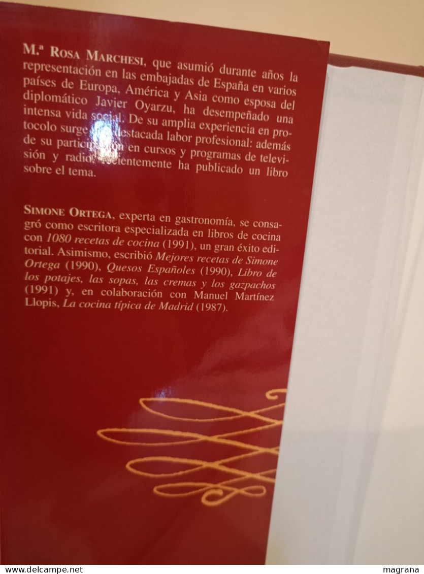 Recibir En Casa. Normas Y Menús Para Ser Un Perfecto Anfitrión. Ma. Rosa Marchesi Y Simone Ortega. Planeta. 1995. 253 Pp - History & Arts