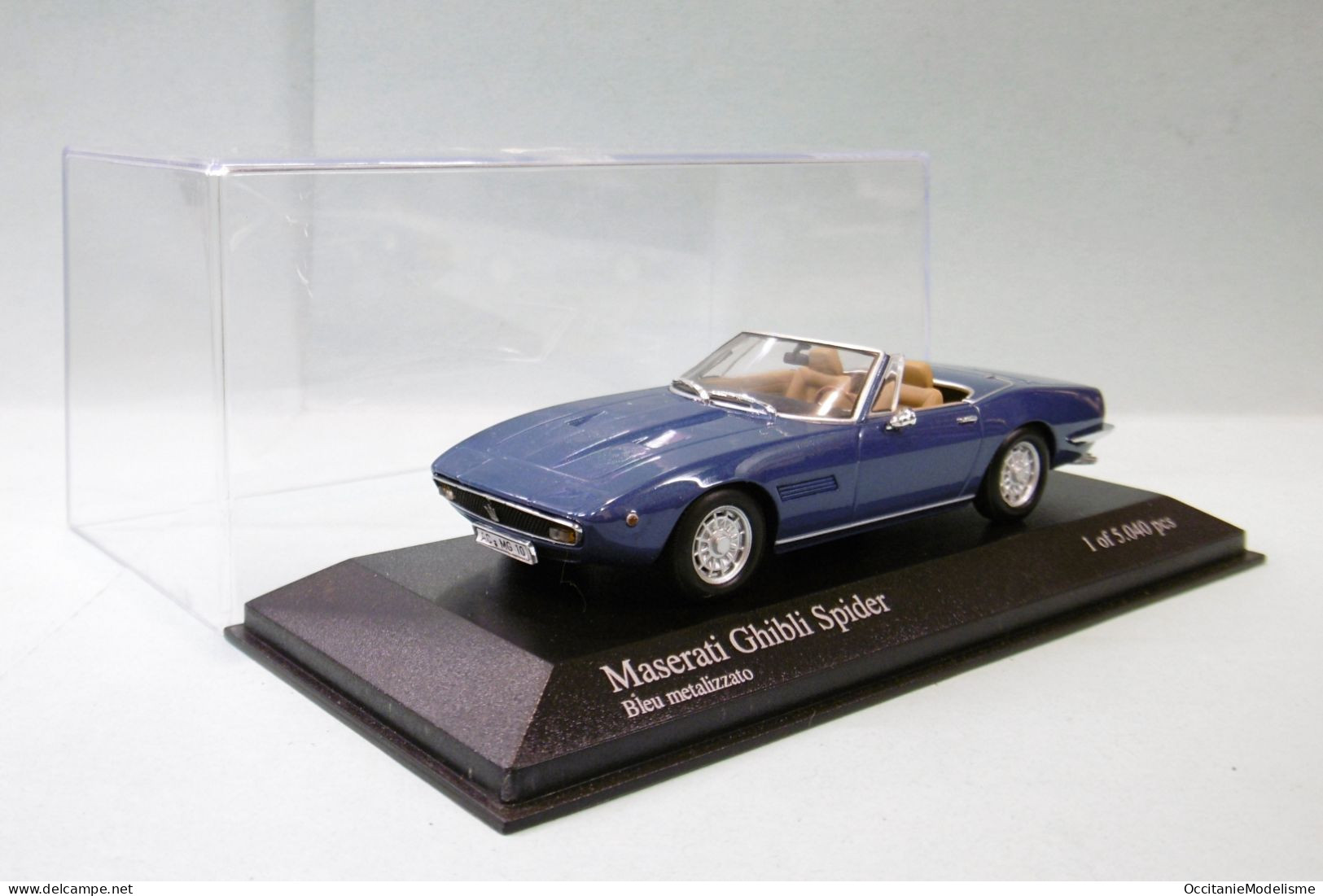 Minichamps - MASERATI GHIBLI SPIDER Bleu Métallisé Réf. 400123430 1/43 - Minichamps