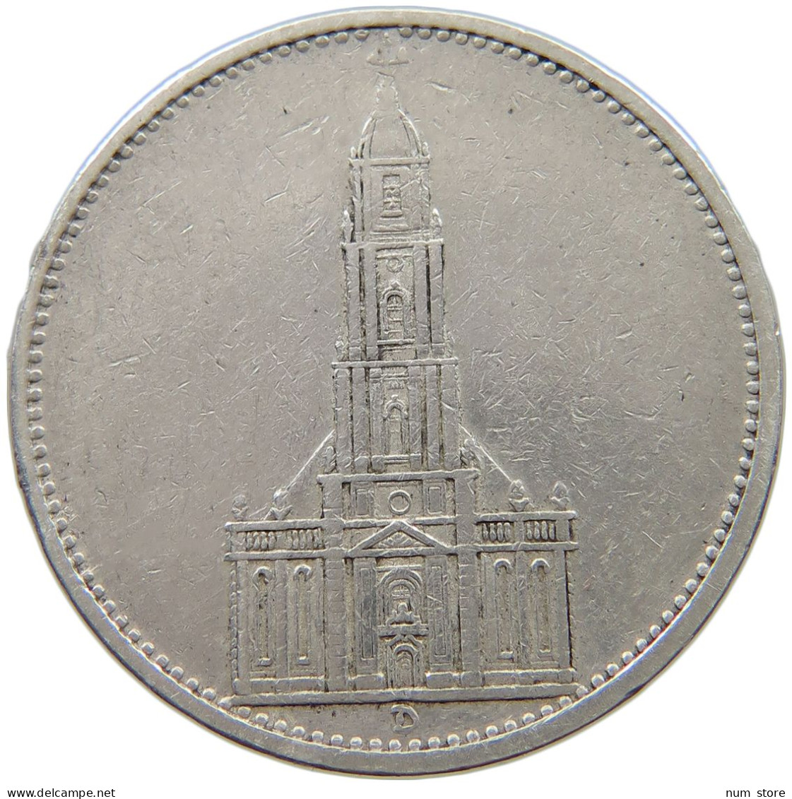 DRITTES REICH 5 MARK 1934 D  #a067 1159 - 5 Reichsmark