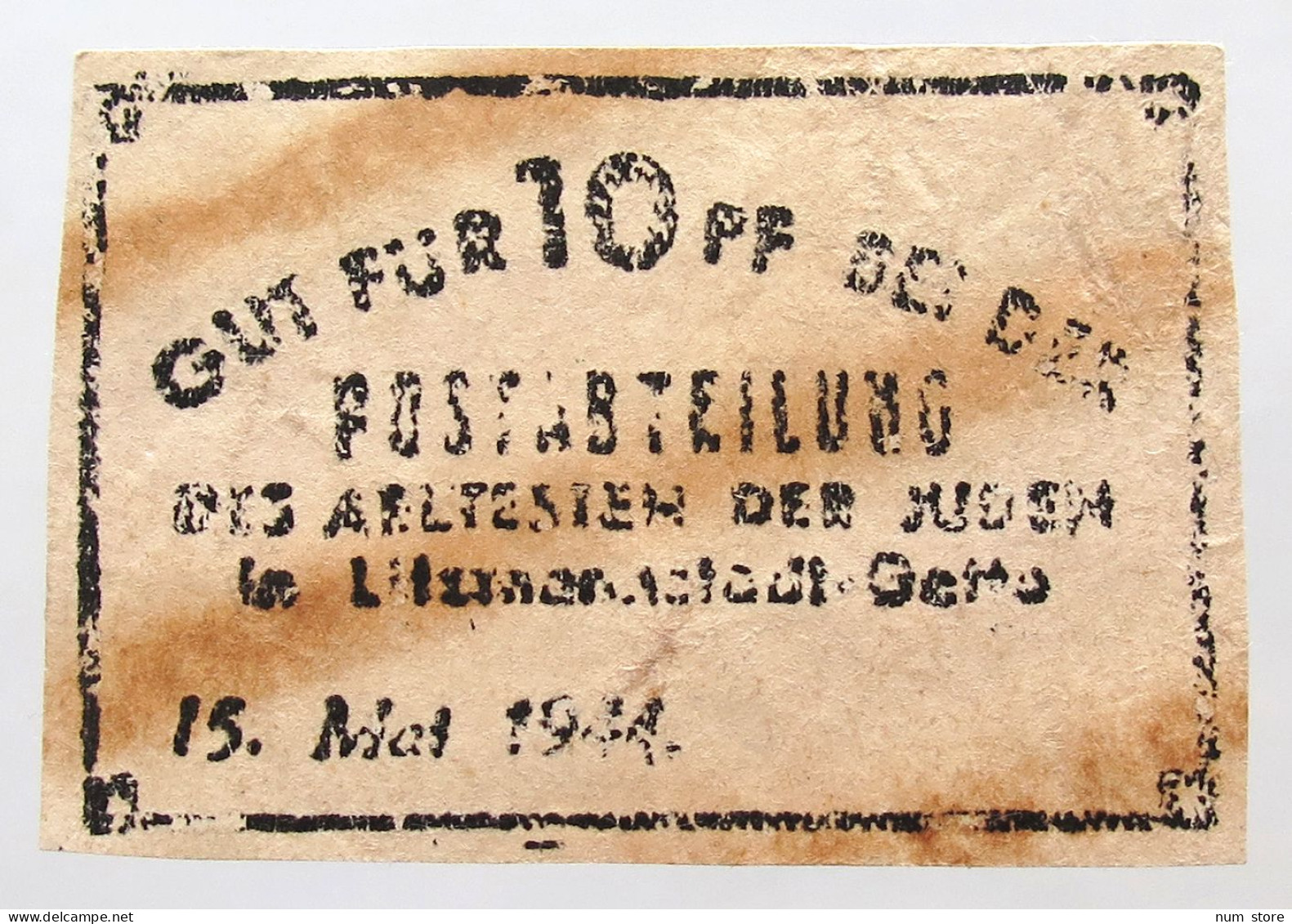 Drittes Reich 10 Pfennig 1944 Nächprägung #alb052 1017 - 10 Reichspfennig