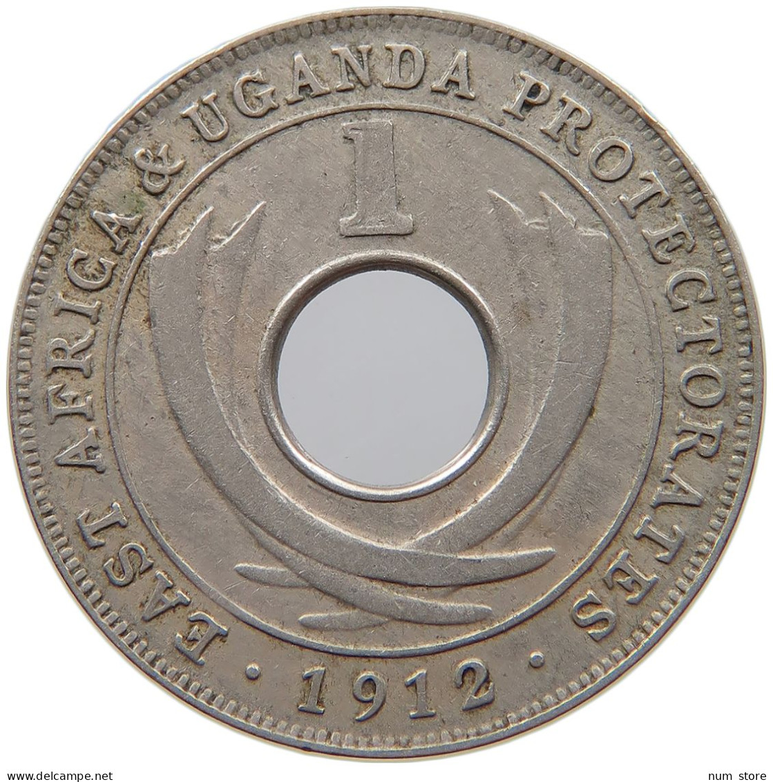 EAST AFRICA CENT 1912 H George V. (1910-1936) #s008 0379 - Ostafrika Und Herrschaft Von Uganda