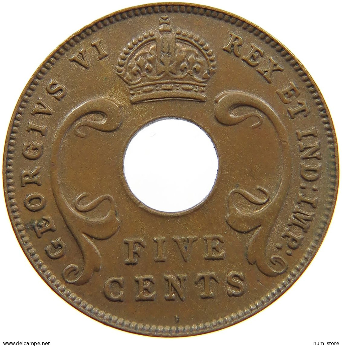 EAST AFRICA 5 CENTS 1955 Elizabeth II. (1952-2022) #c012 0361 - Afrique Orientale & Protectorat D'Ouganda