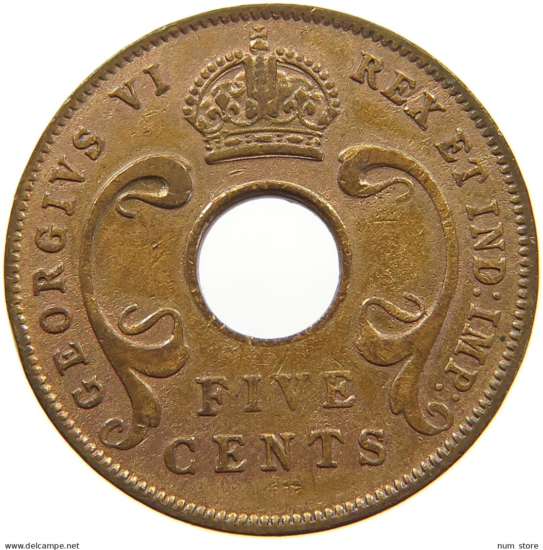 EAST AFRICA 5 CENTS 1942 George VI. (1936-1952) #c036 0637 - Afrique Orientale & Protectorat D'Ouganda