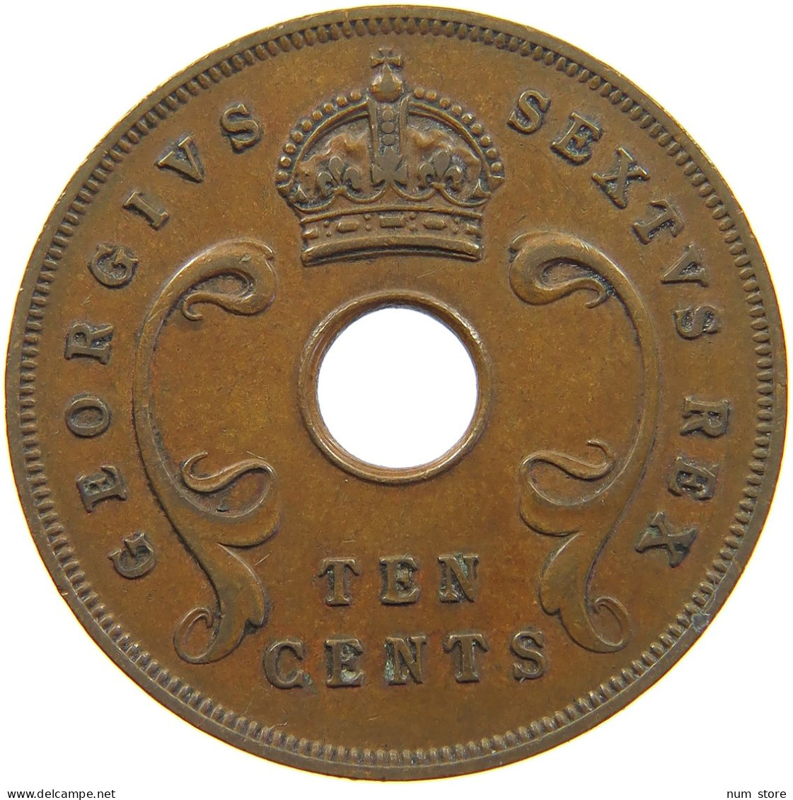 EAST AFRICA 10 CENTS 1951 George VI. (1936-1952) #c015 0227 - Afrique Orientale & Protectorat D'Ouganda