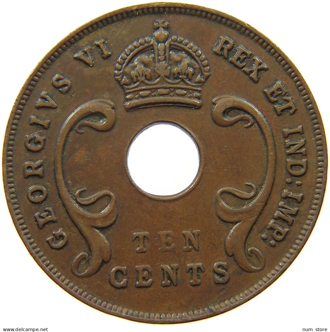 EAST AFRICA 10 CENTS 1941 George VI. (1936-1952) #s046 0065 - Oost-Afrika & Protectoraat Van Uganda