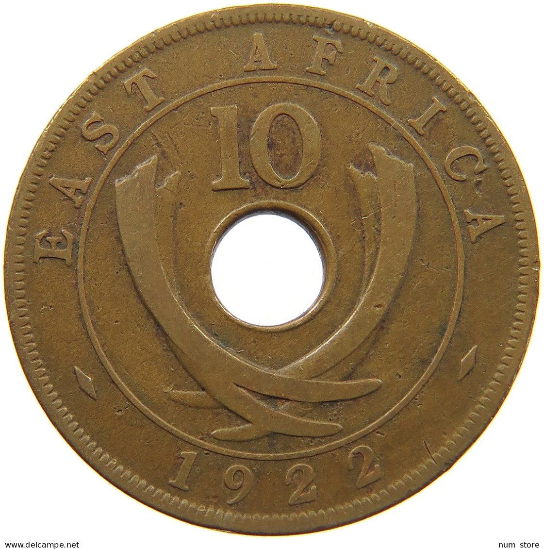 EAST AFRICA 10 CENTS 1922 George V. (1910-1936) #c014 0433 - Afrique Orientale & Protectorat D'Ouganda