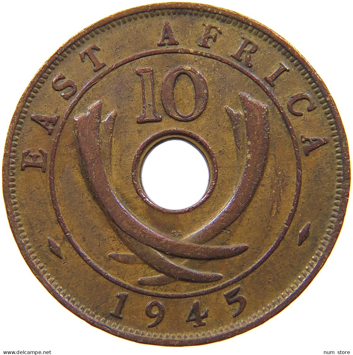 EAST AFRICA 10 CENTS 1945 George VI. (1936-1952) #c079 0669 - Afrique Orientale & Protectorat D'Ouganda