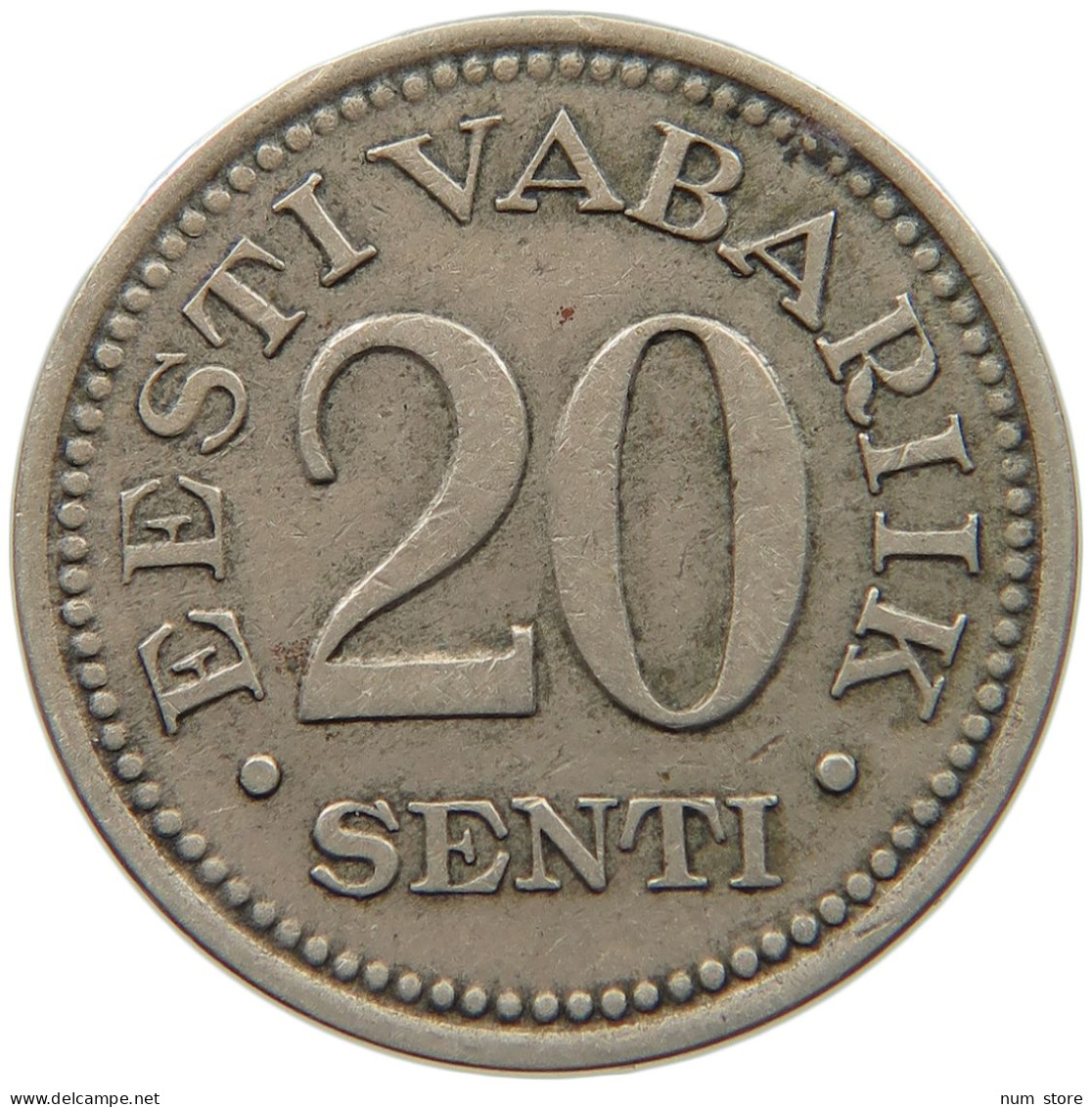 ESTONIA 20 SENTI 1935  #c008 0185 - Estonie