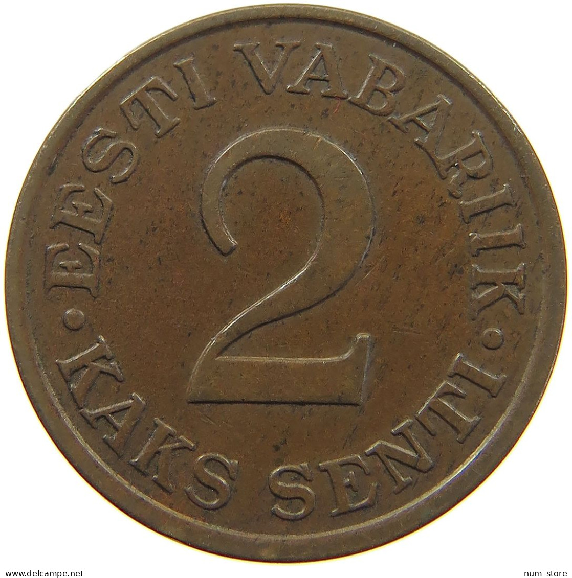 ESTONIA 2 SENTI 1934  #c006 0115 - Estonie