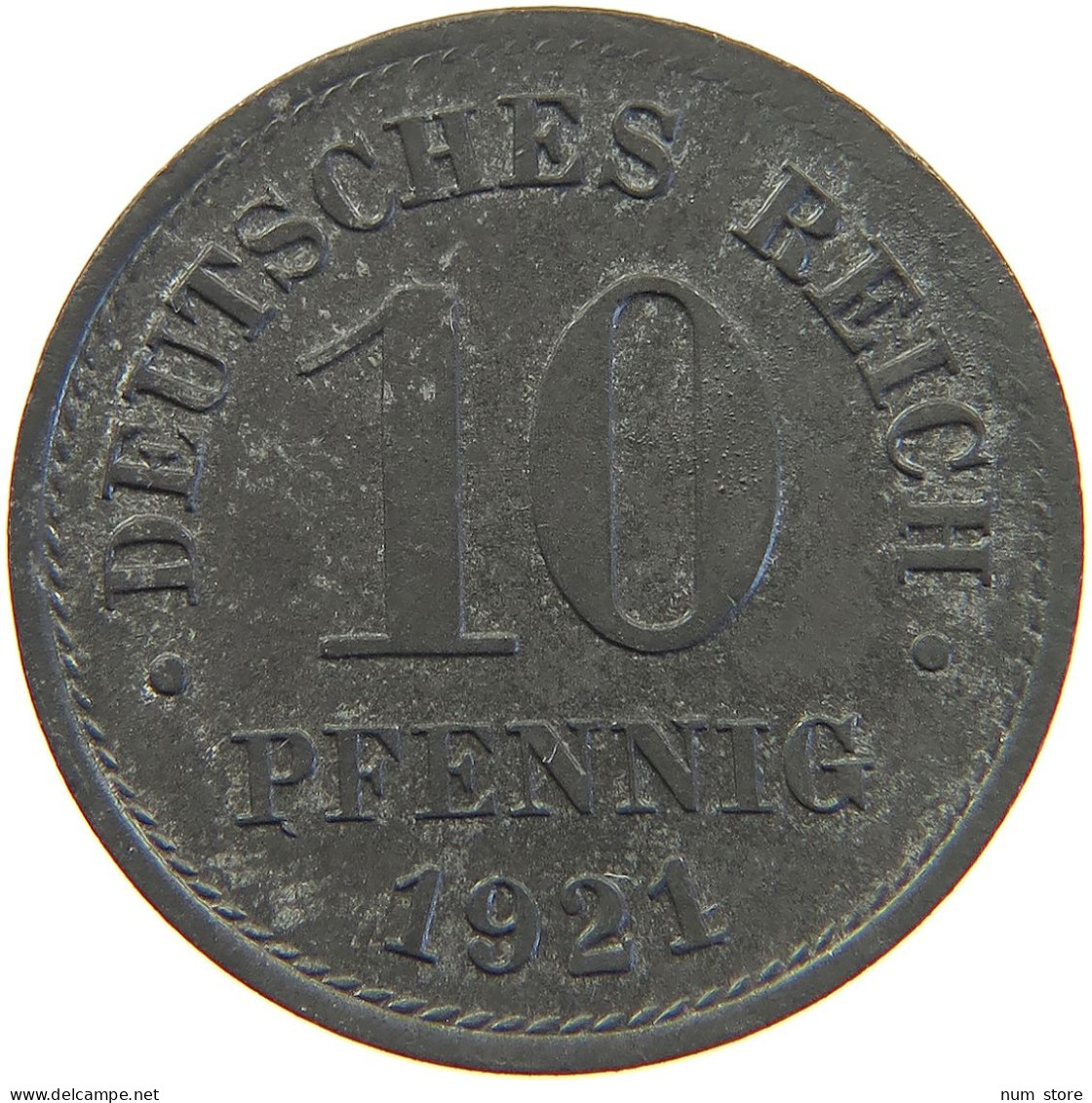 GERMANY Ersatzmünzen Des 1. Weltkrieges 10 PFENNIG 1921  #t162 0359 - 10 Rentenpfennig & 10 Reichspfennig