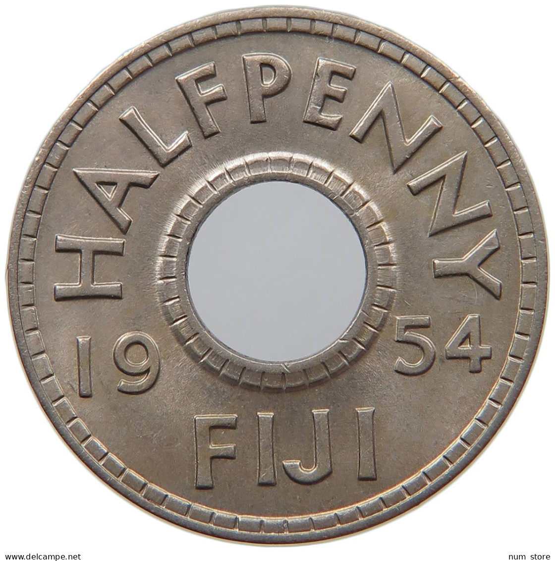 FIJI 1/2 PENNY 1954 George VI. (1936-1952) #s022 0019 - Fiji