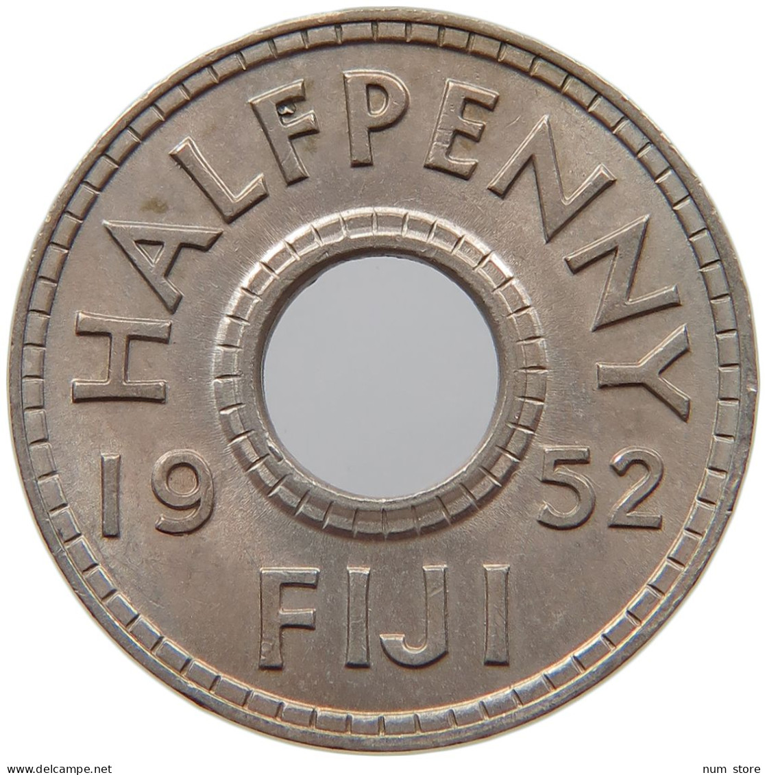 FIJI 1/2 PENNY 1952 George VI. (1936-1952) #s028 0157 - Fiji