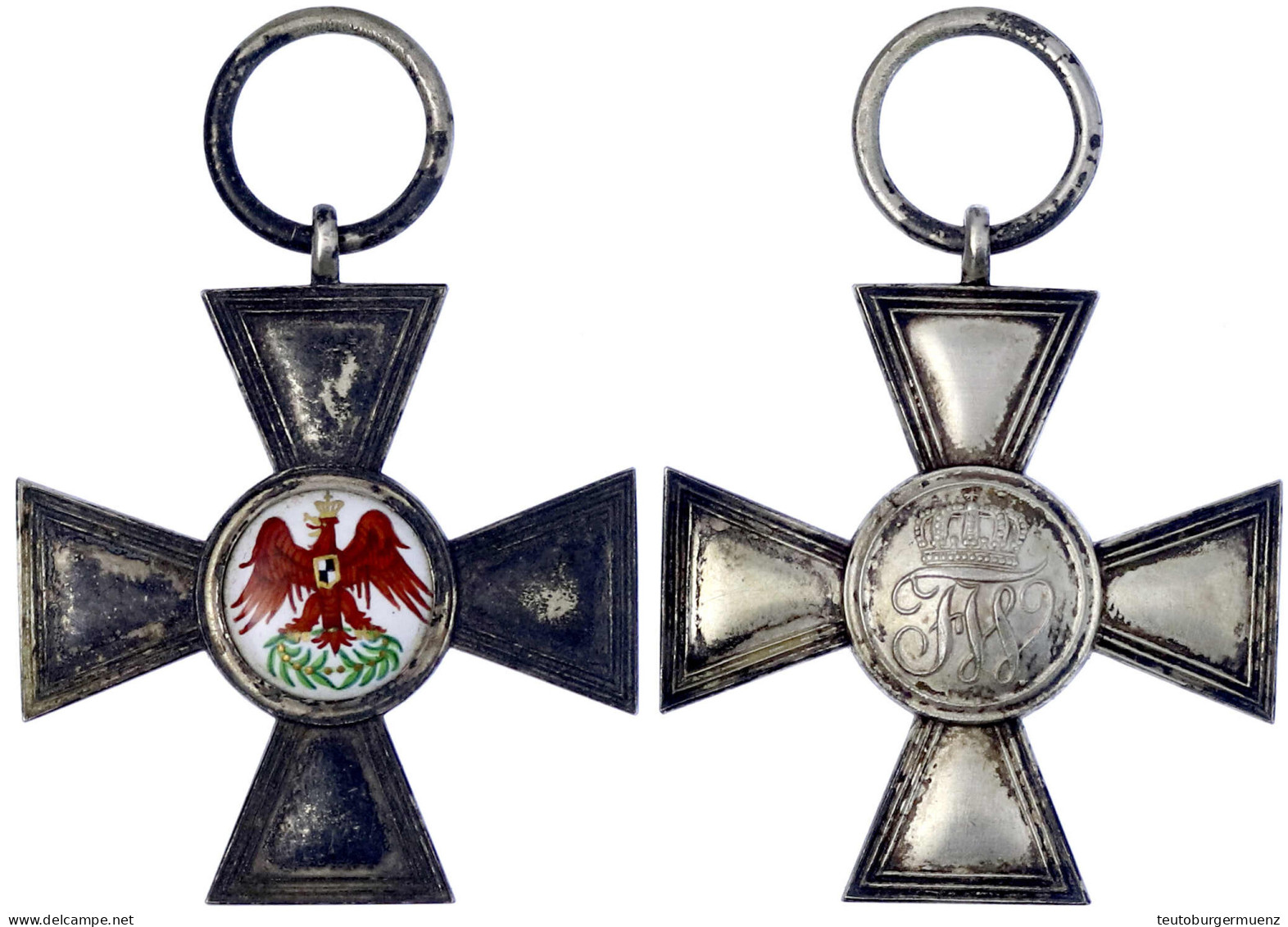 Preussen: Roter-Adler-Orden. Kreuz IV. Klasse, Verliehen 1846/1879, Glatte Arme. Im Originaletui. Sehr Schön/vorzüglich. - Sonstige & Ohne Zuordnung