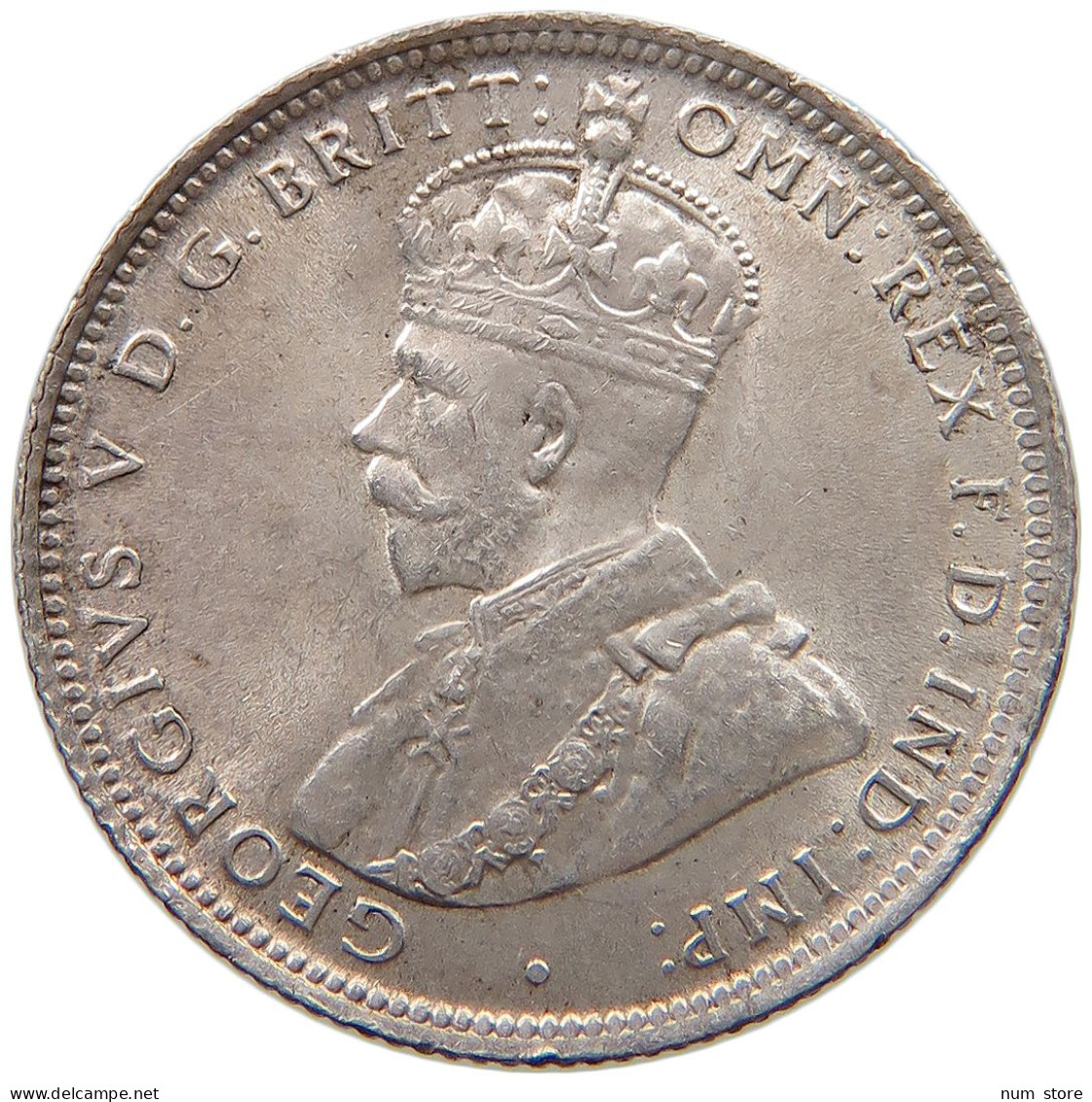 WEST AFRICA SHILLING 1913 George V. (1910-1936) #t111 1121 - Sammlungen