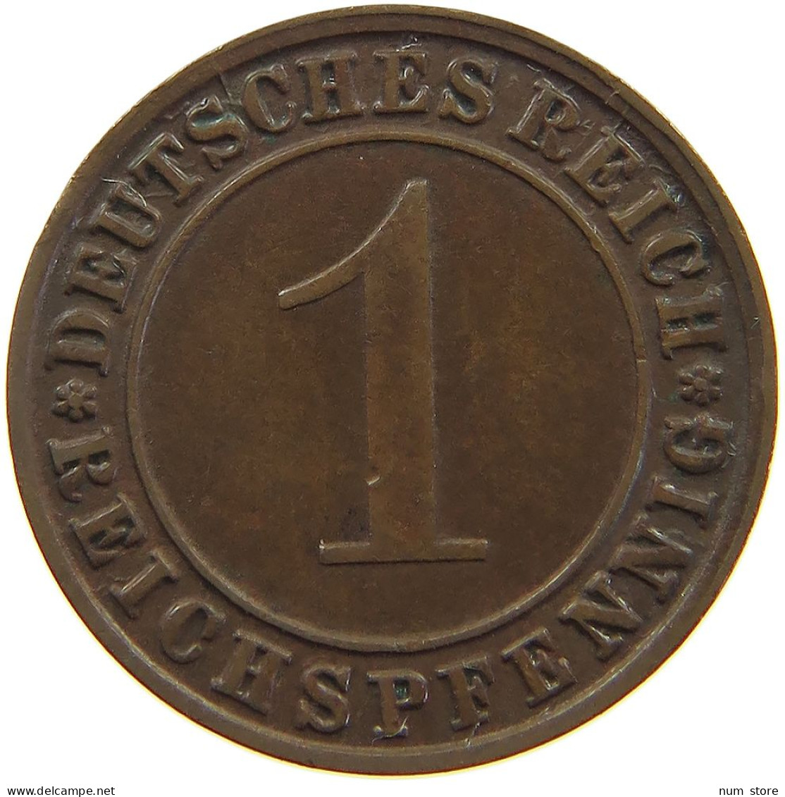 WEIMARER REPUBLIK PFENNIG 1924 J DIE ERROR #a074 0697 - 1 Rentenpfennig & 1 Reichspfennig