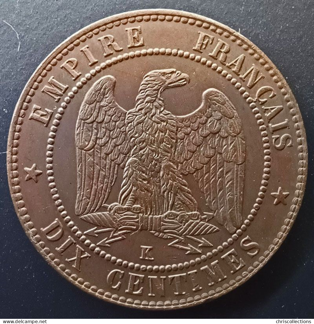 FRANCE - 10 Centimes 1862 K - Empire Français - Napoléon III Empereur - 10 Centimes