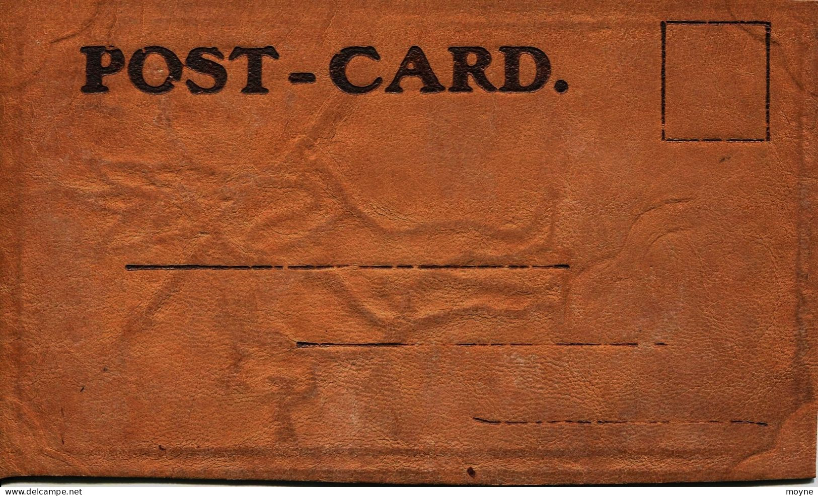 12859   -  DENVER  :  POST  CARD  En  CUIR  - COLORADO  :  ILLUSTREE   - Vers 1904  Trace De Coins D'album  RARE - Denver