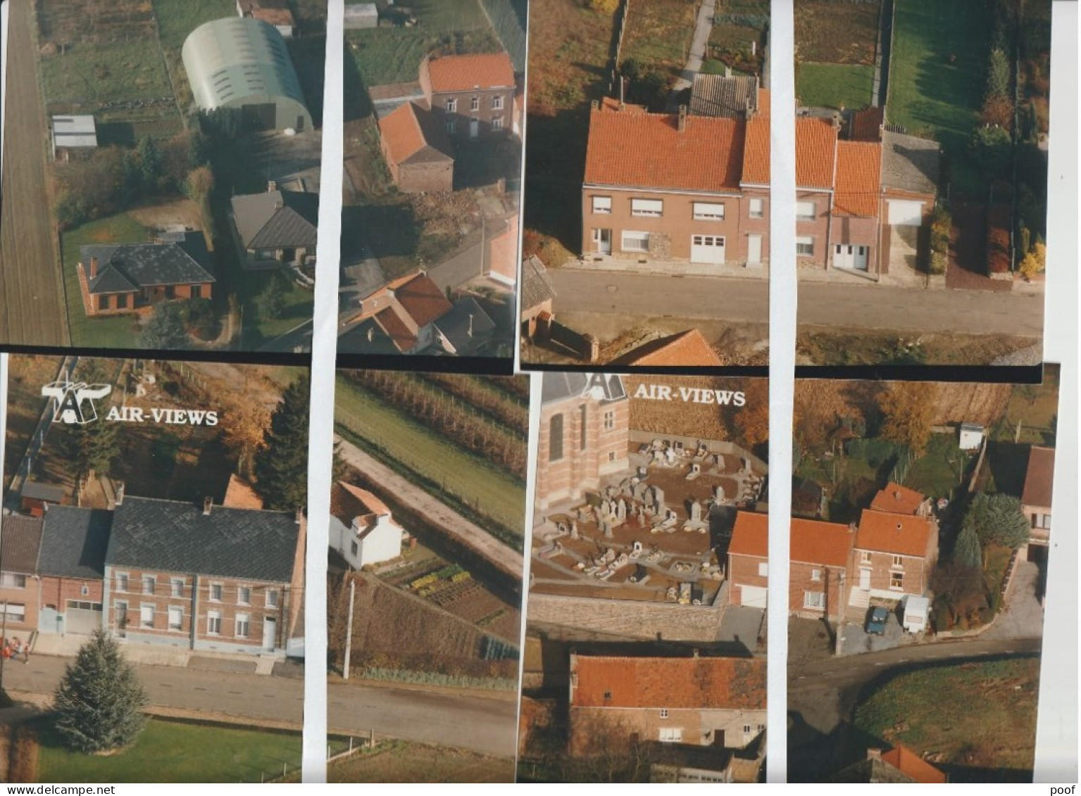 Landen : Bergstraat   -----  4 Luchtfoto's - Landen