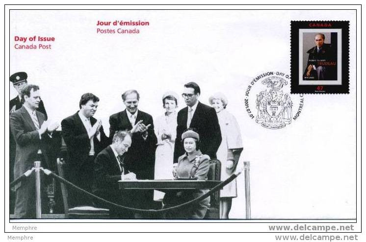 2001  FDC Pierre Eliott Trudeau Ancien Premier Ministre  Sc 1909 - 2001-2010