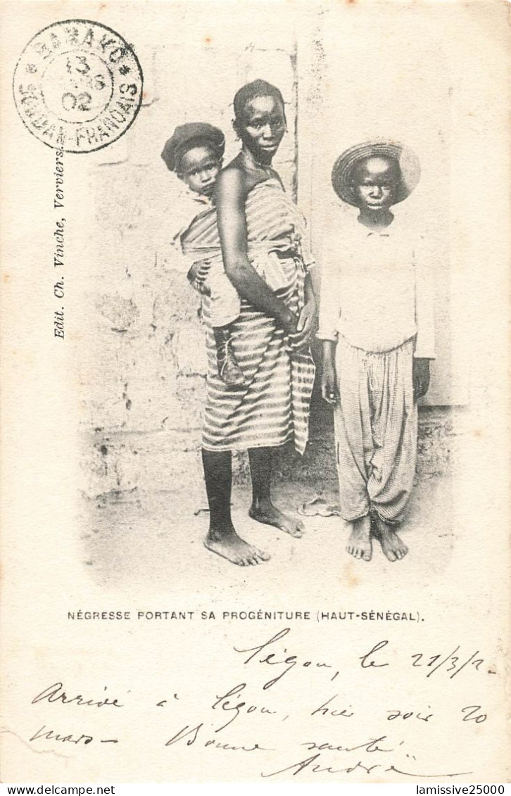 Cartes Postale De Bamako Soudan Francais Du 13 Mars 1902 - Lettres & Documents