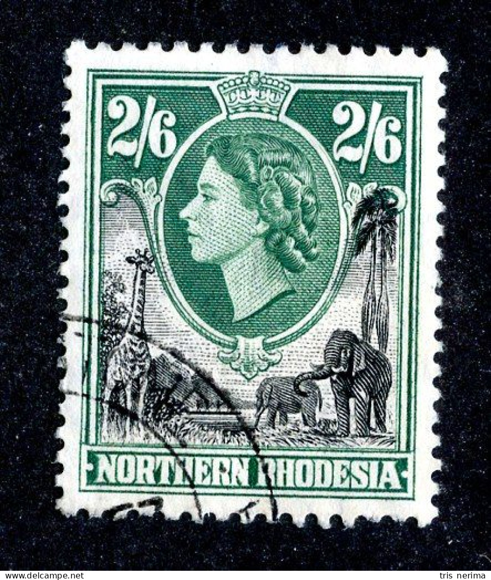 7604 BCx Rhodesia 1953 Scott # 71 Used (offers Welcome) - Rodesia Del Norte (...-1963)