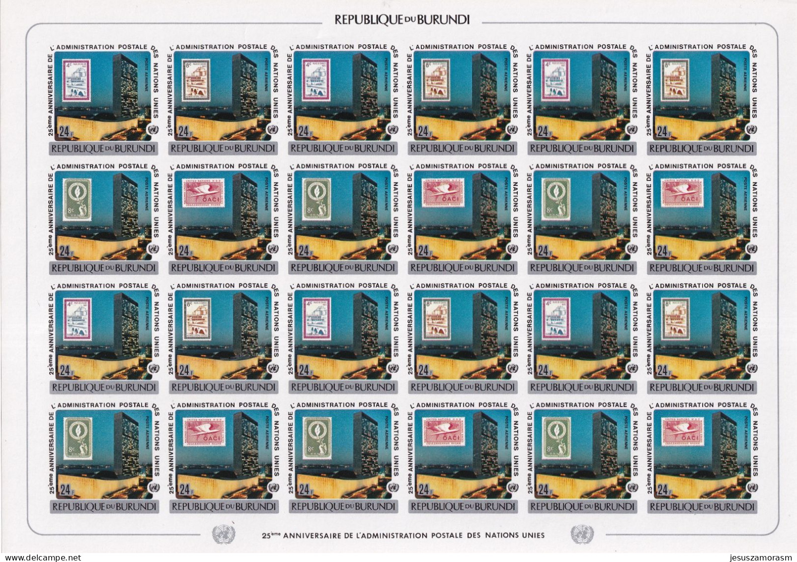 Burundi Nº 753sd Al 764sd Y A469sd Al A480sd SIN DENTAR En Pliegos De 6 Series - Ungebraucht