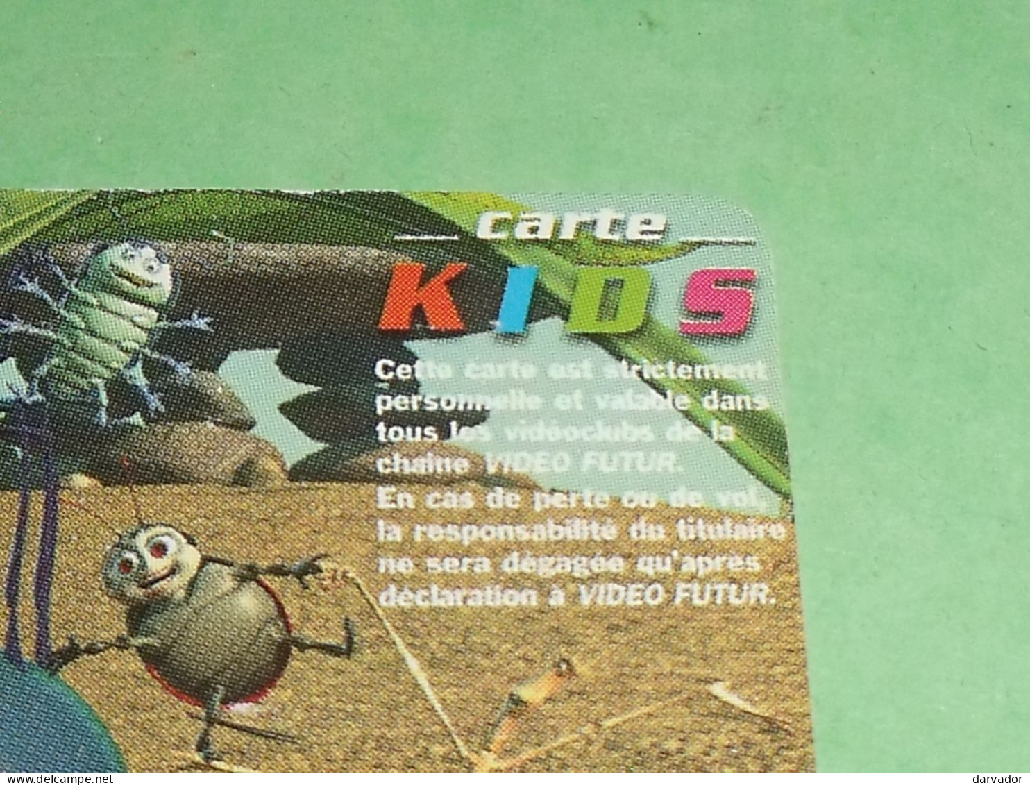 TL6 / Carte Vidéo Futur / Carte Kid N°4 / 1001 Pattes : SUPERBE ( Dans Tous Les Videoclubs De La Chaine VIDEO FUTUR ) - Video Futur