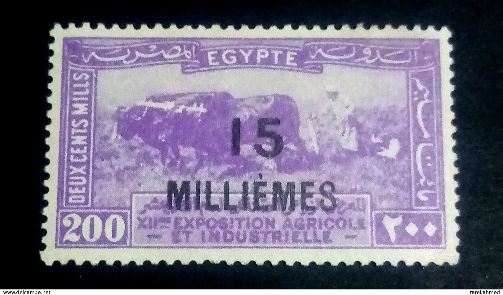 Egypt 1926, Agricultural & Industrial Exhibition ،  Surcharged, High Value, Sc 117, MNH - Neufs