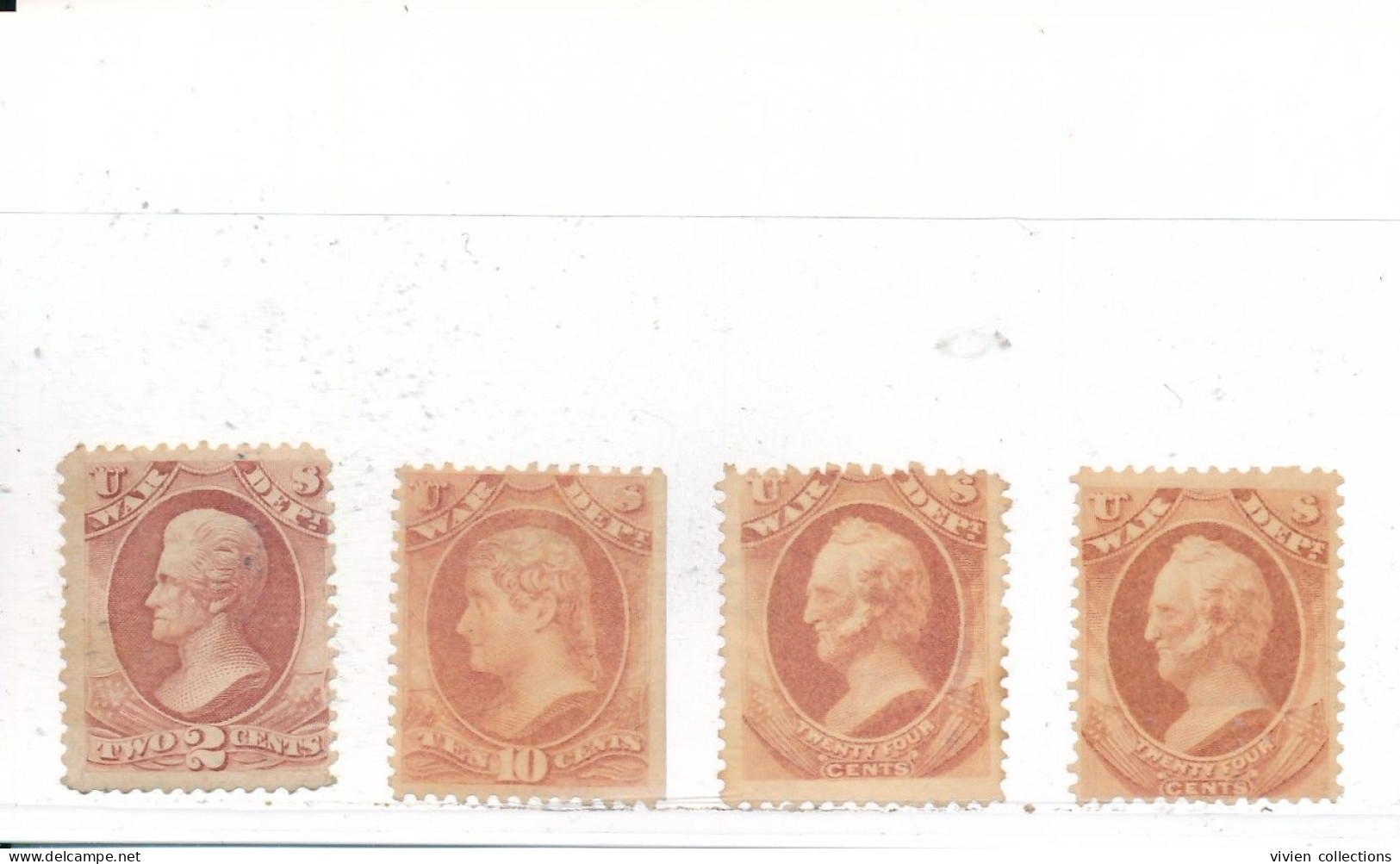 Etats Unis Timbres De Guerre War Neufs (le 1er * Les Autres (*)) - Dienstmarken