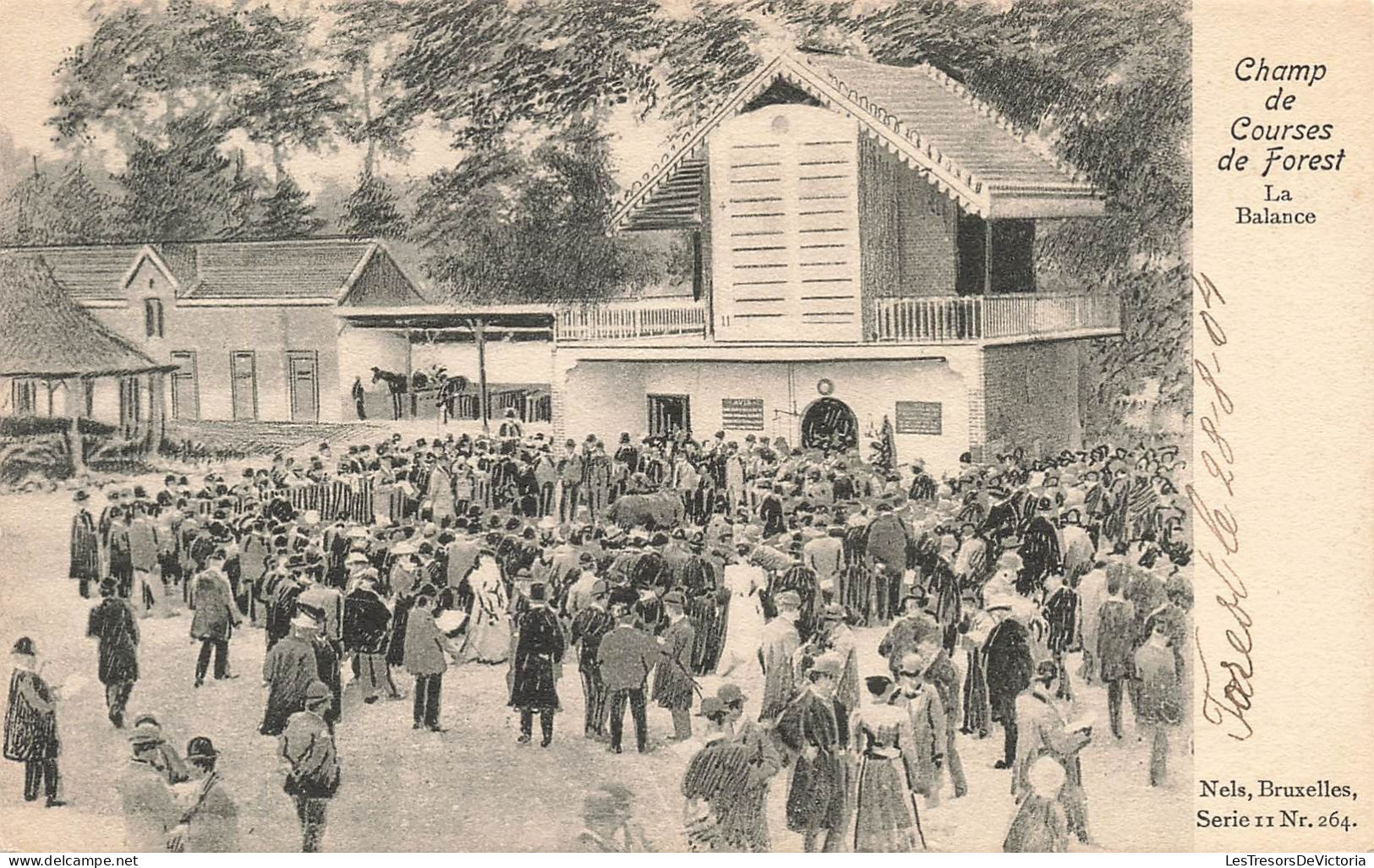 BELGIQUE - Bruxelles - Champ De Courses De Forest - La Balance - Animé - Carte Postale Ancienne - Otros & Sin Clasificación