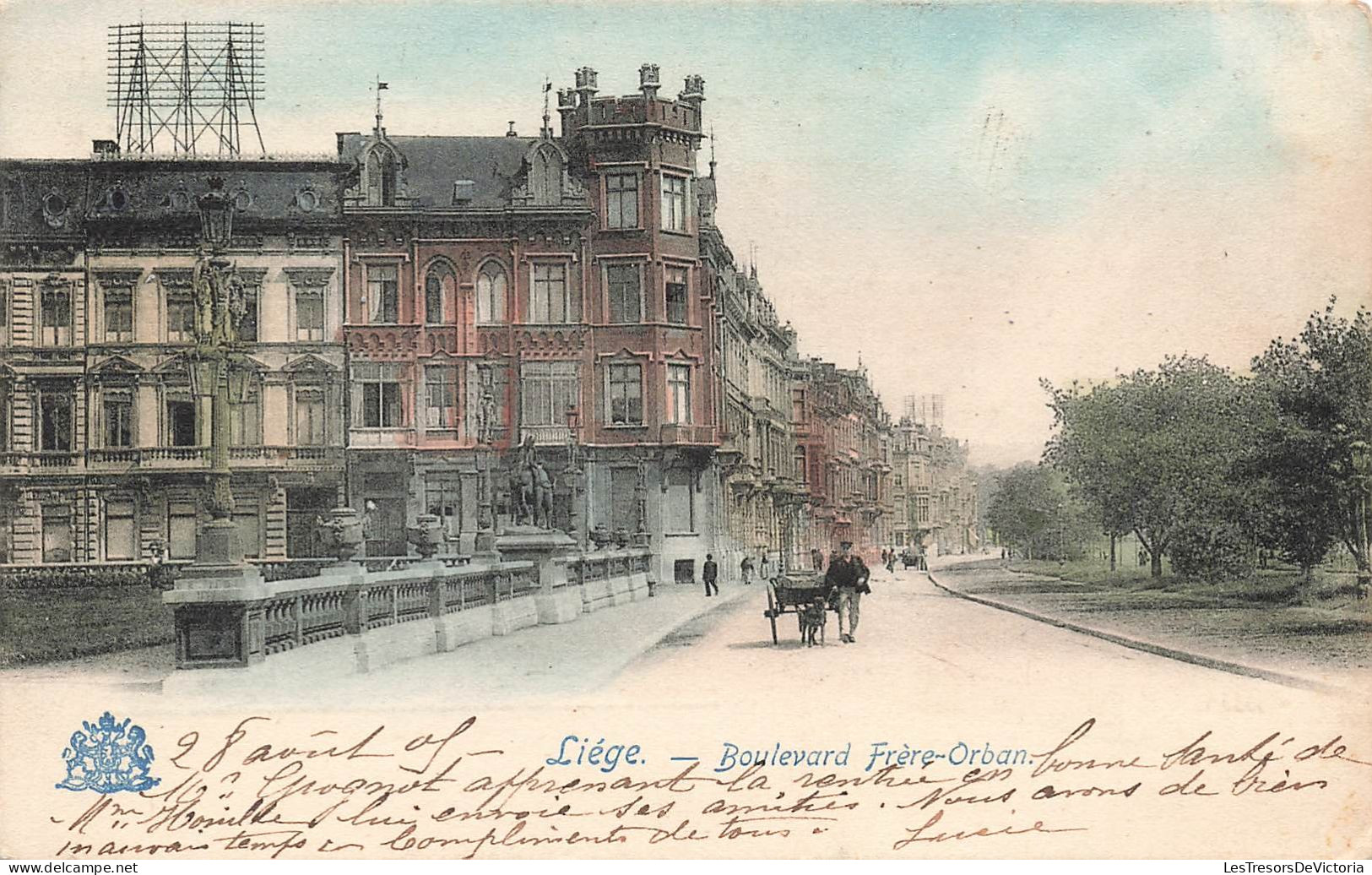 BELGIQUE - Liège - Boulevard Frère-Orban - Colorisé - Carte Postale Ancienne - Liege