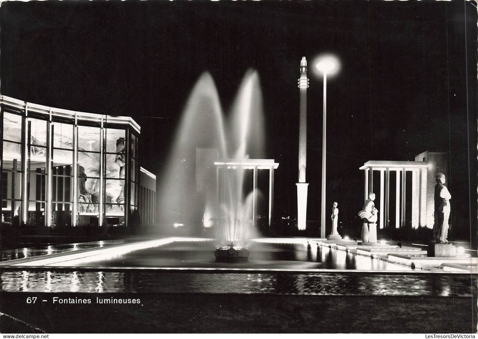 BELGIQUE - Liège - Fontaines Lumineuses - Exposition Internationale De 1939 - Carte Postale - Liege