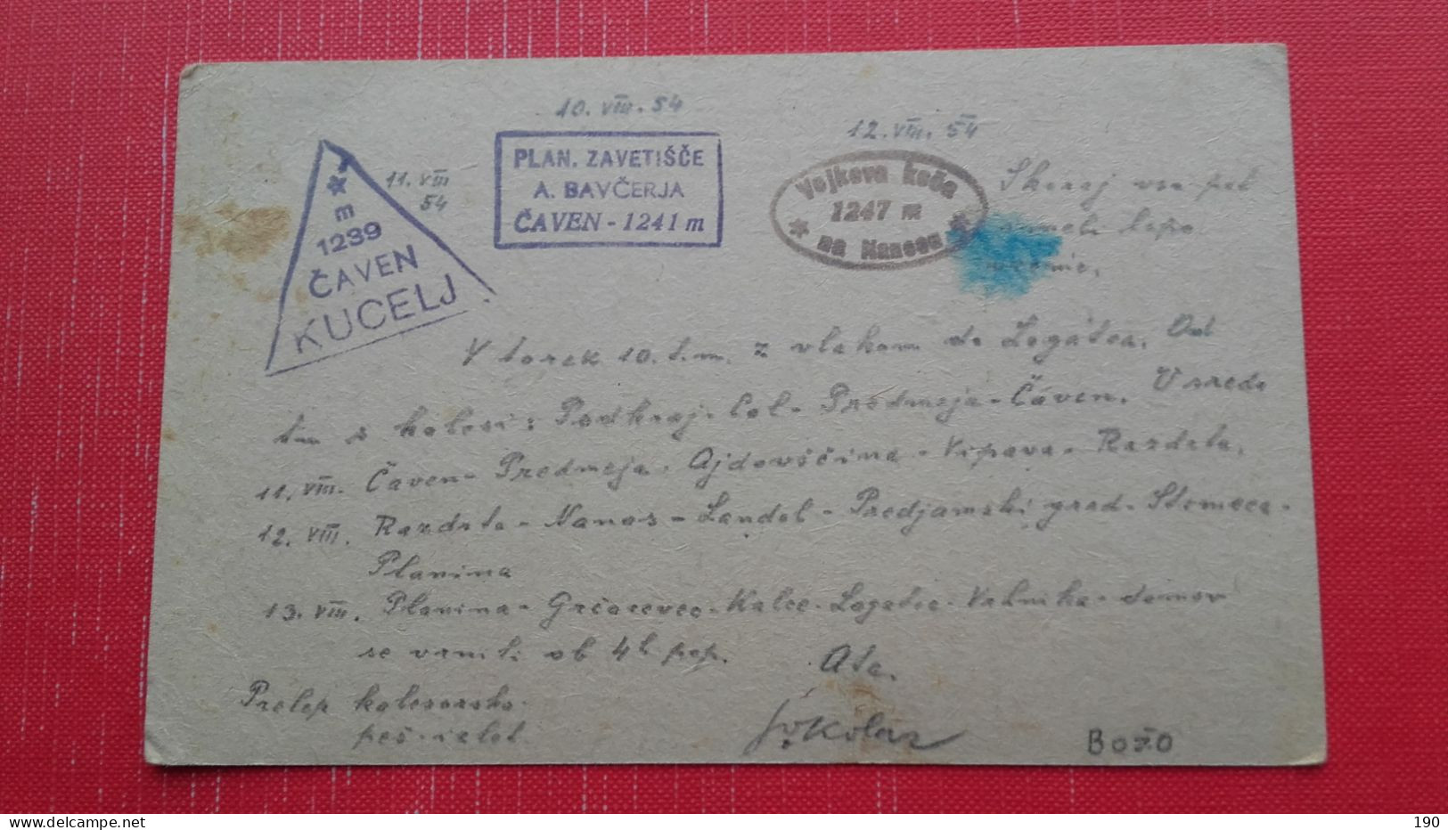 Dopisnica FNRJ 10 Din.Zig/postmark:Jezica/Krusevac.Planinski Zigi - Brieven En Documenten