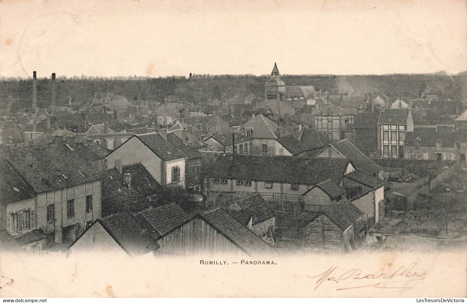 FRANCE - Romilly Sur Seine - Panorama Sur La Ville  - Carte Postale Ancienne - Romilly-sur-Seine