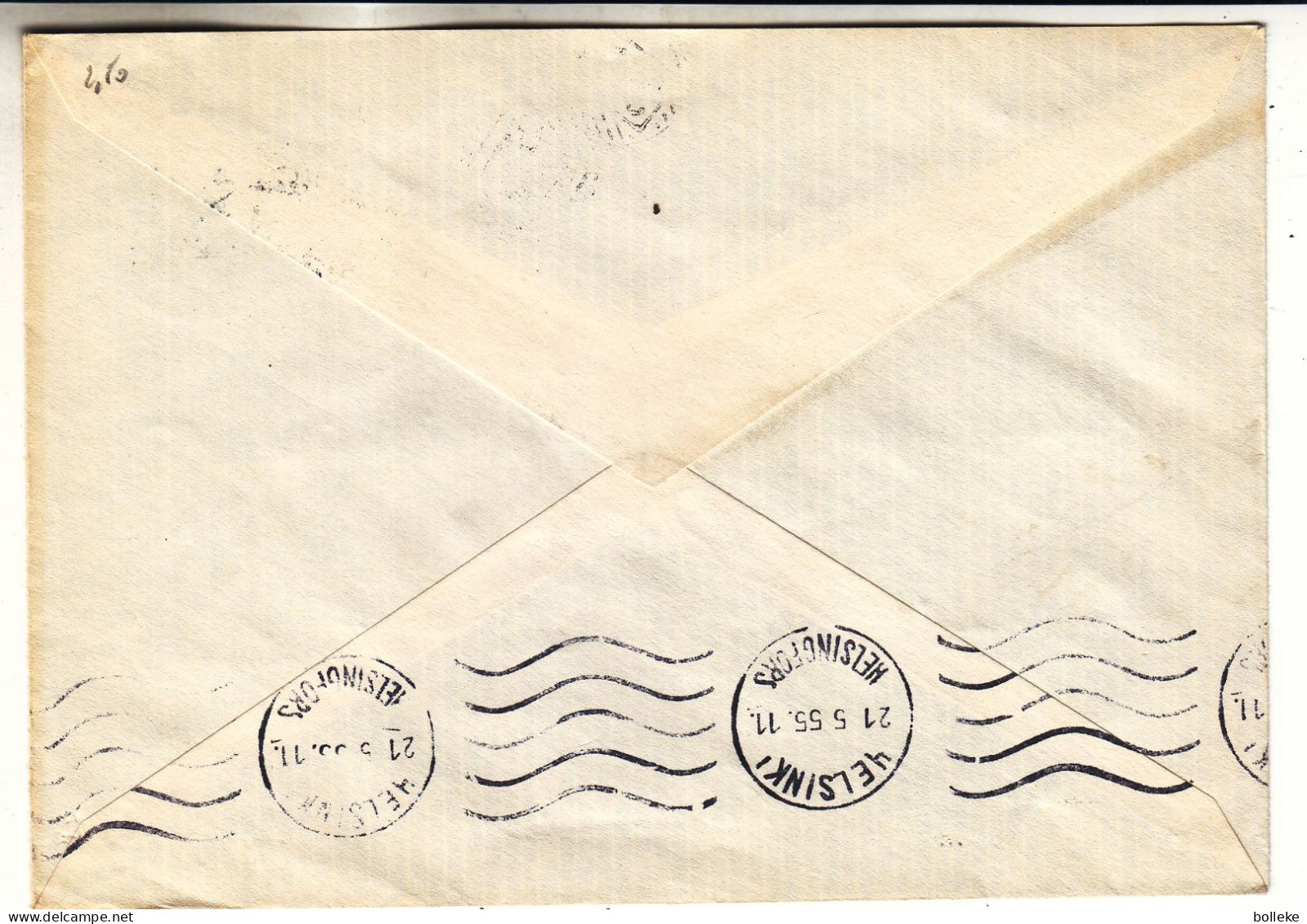 Finlande - Lettre De 1955 - Oblit Luop... - Avec Cachet Rural 3431 - - Briefe U. Dokumente