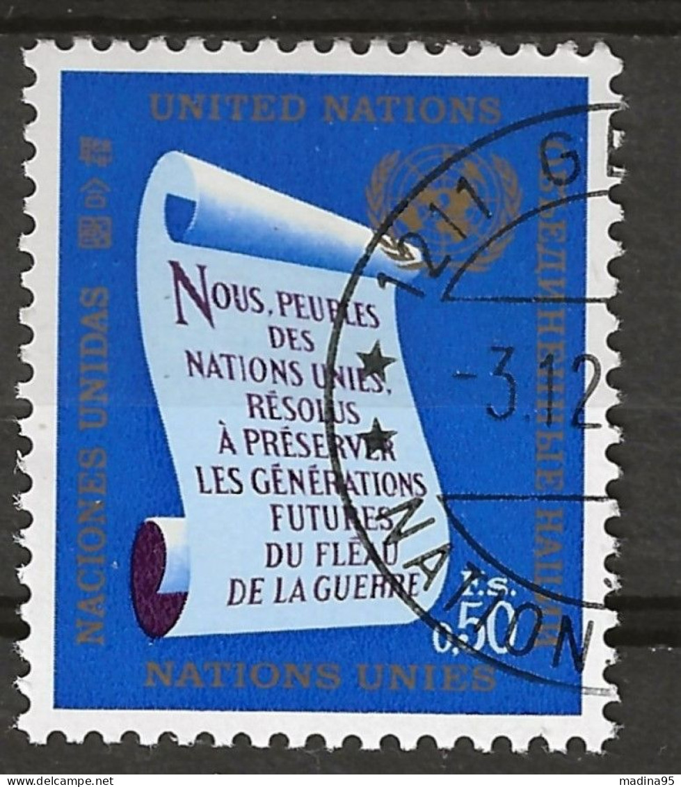 NATIONS-UNIES - GENEVE: Obl., N° YT 5, TB - Gebraucht