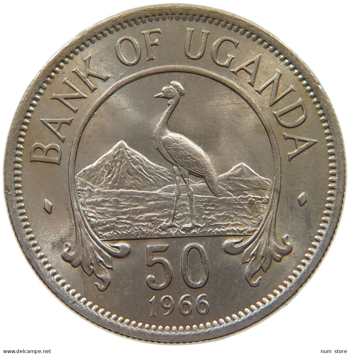 UGANDA 50 CENTS 1966  #c033 0467 - Ouganda