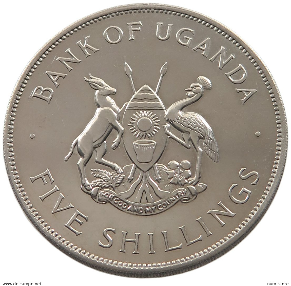 UGANDA 5 SHILLINGS 1968  #alb053 0289 - Uganda