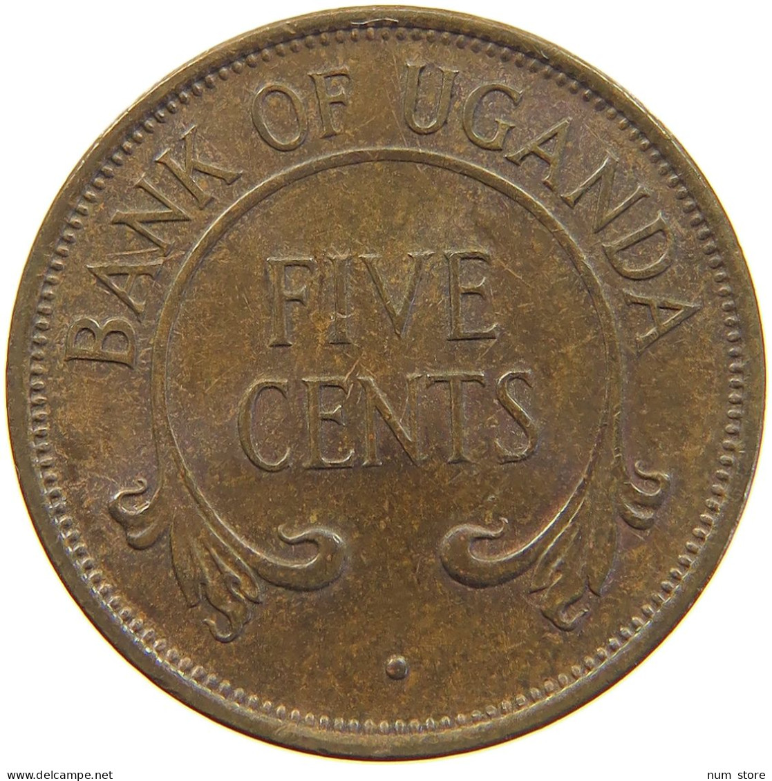 UGANDA 5 CENTS 1966  #c016 0503 - Oeganda