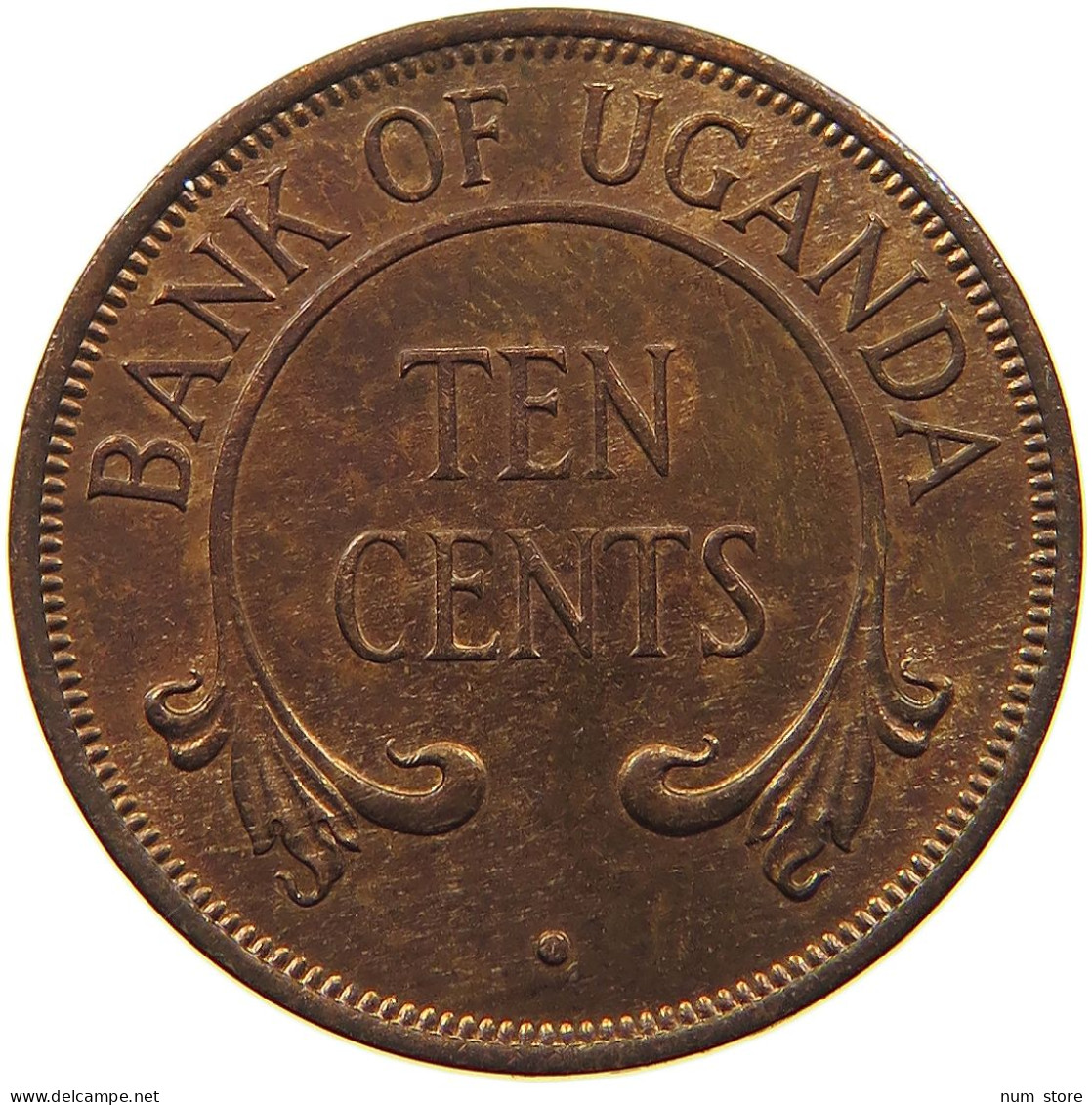 UGANDA 10 CENTS 1966  #s050 0255 - Ouganda