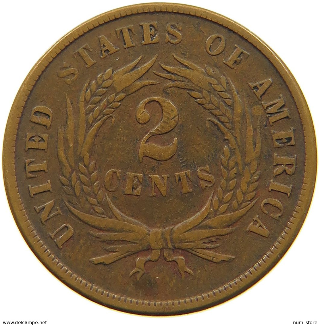 UNITED STATES OF AMERICA 2 CENTS 1865  #t161 0301 - 2, 3 & 20 Cents